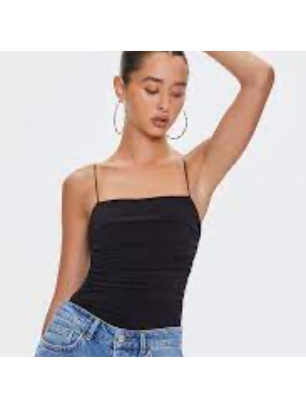 Forever 21 Ruched Cami Bodysuit NWOT